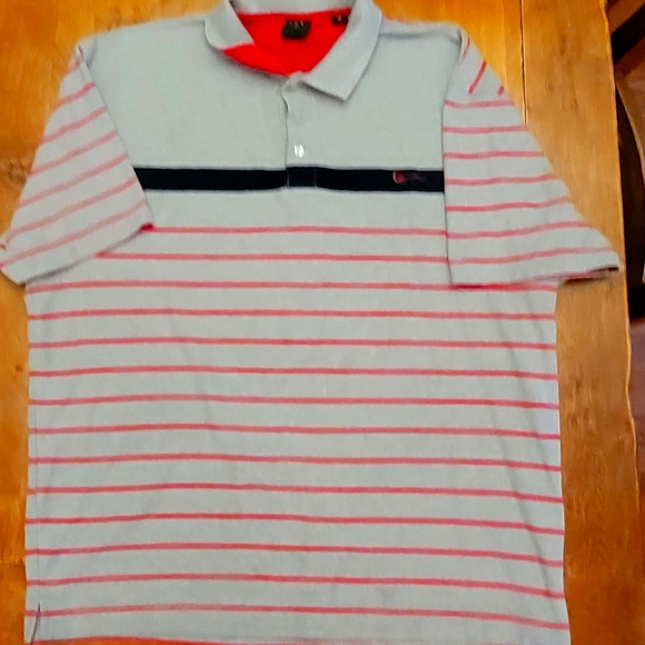 KARL KANI Gold Version RED COLLAR POLO - Picture 1 of 4